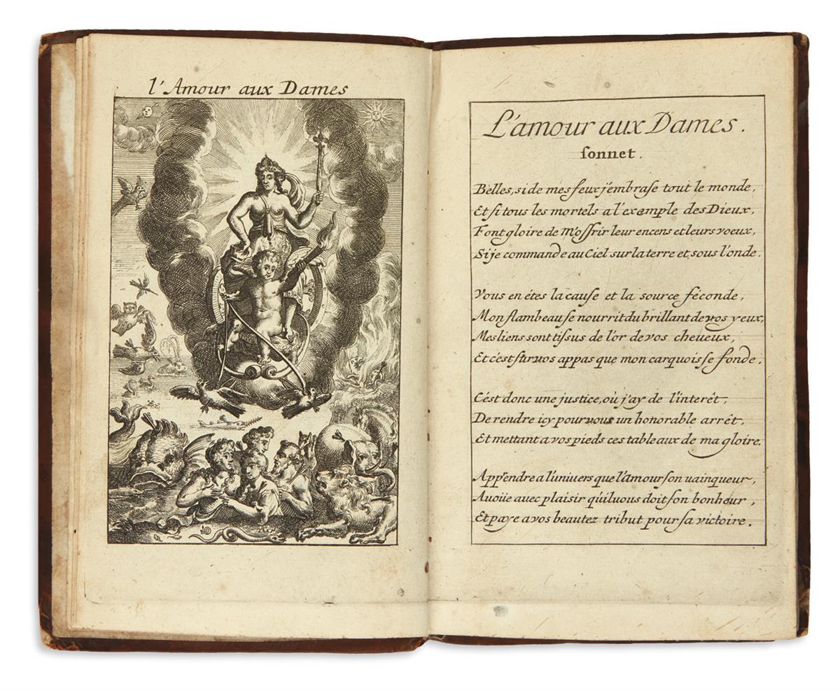 [AYRES, PHILIP.]  Emblemata Amatoria. Emblemes dAmour en Quatre Langues.  Circa 1700?